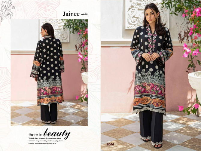 Agha Noor Jainee Vol 8 Lawn Cotton Pakistani Dress Material Wholesale Online
